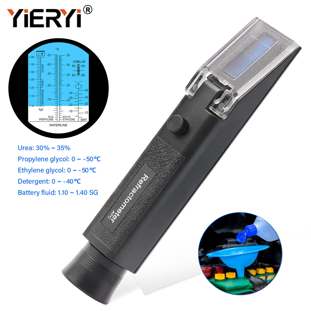 Marine Aquarium Refractometer - Yieryi 4-In-1 Antifreeze Refractometer With ATC