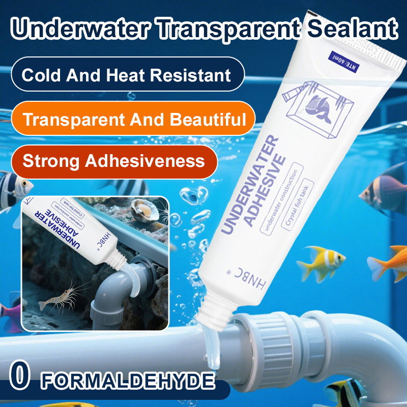 Marine Aquarium Glue - 60g Waterproof Sealant Transparent/White Waterproof Glue