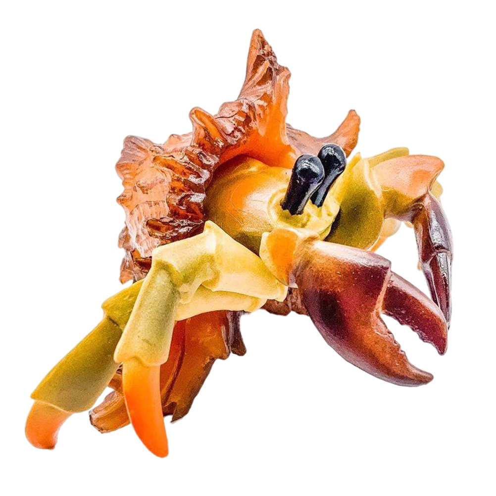 Marine Aquarium Hermit Crab - Realistic Plastic Hermit Crab Decoration for