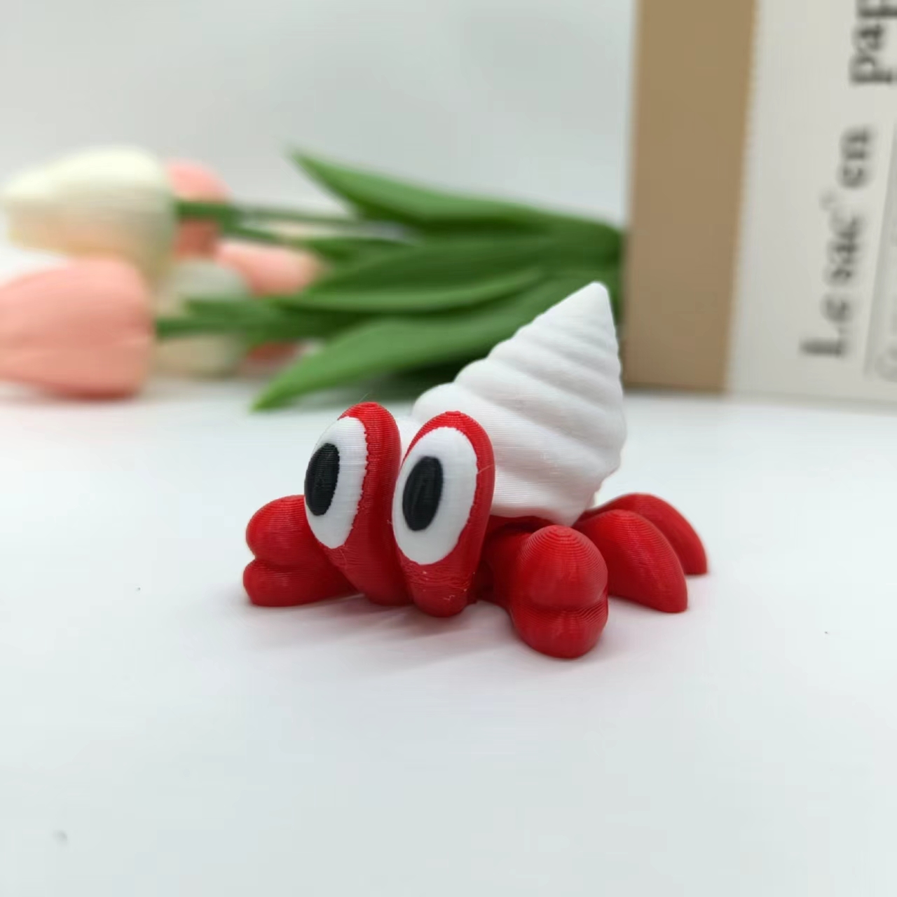 Marine Aquarium Hermit Crab - 3D Printed Hermit Crab Statue, Marine