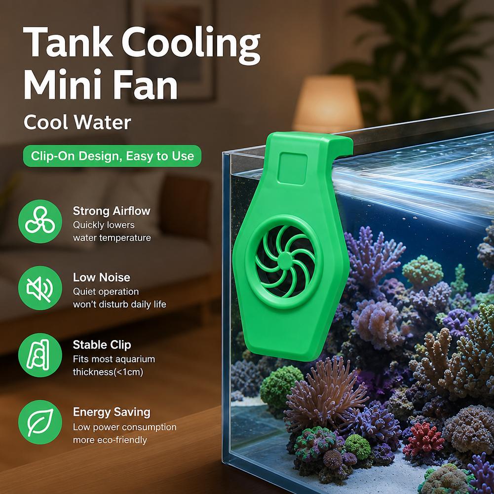 Aquarium Cooling Fan Mini Clip - огляд і ціна Marine Aquarium Mini