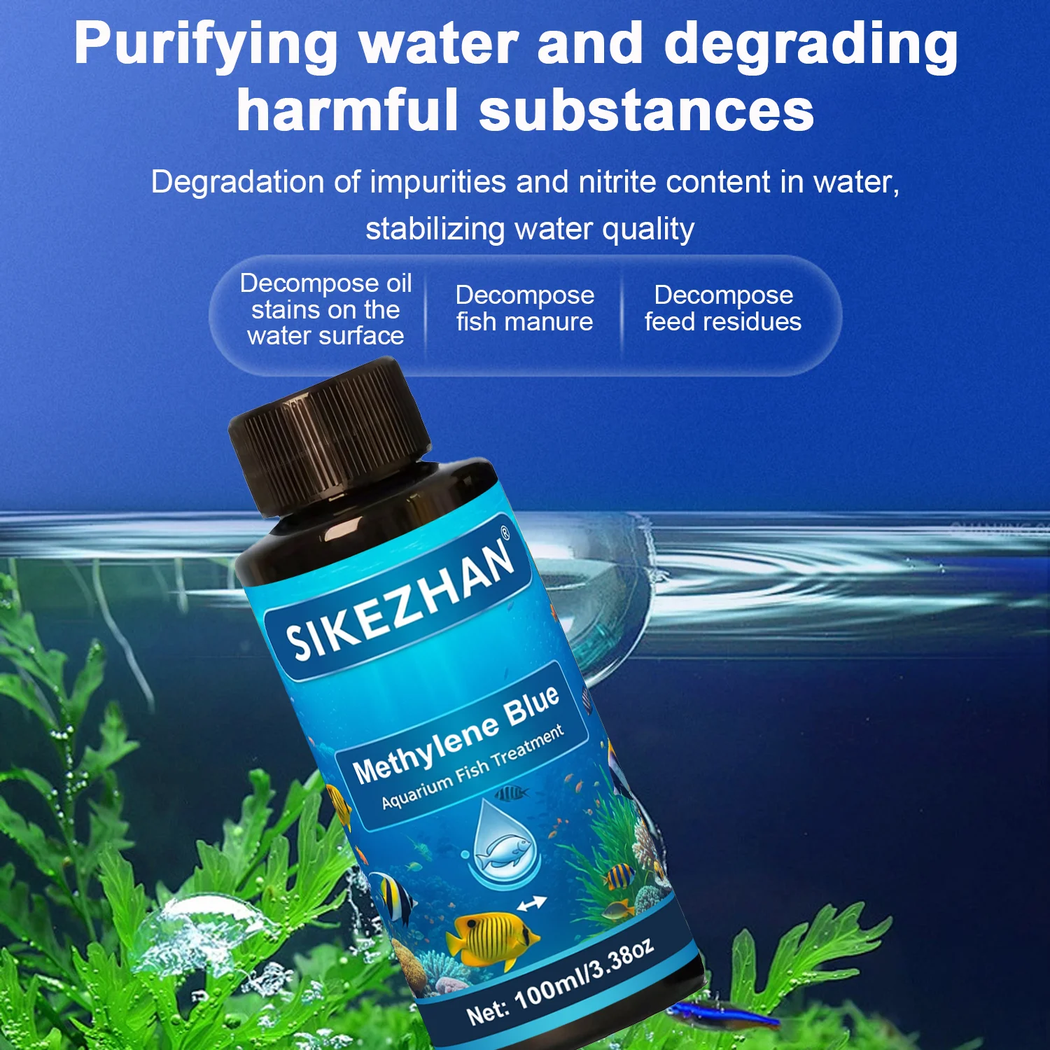 Methylene Blue Aquarium Fish T - огляд і ціна Marine Aquarium Bacteria