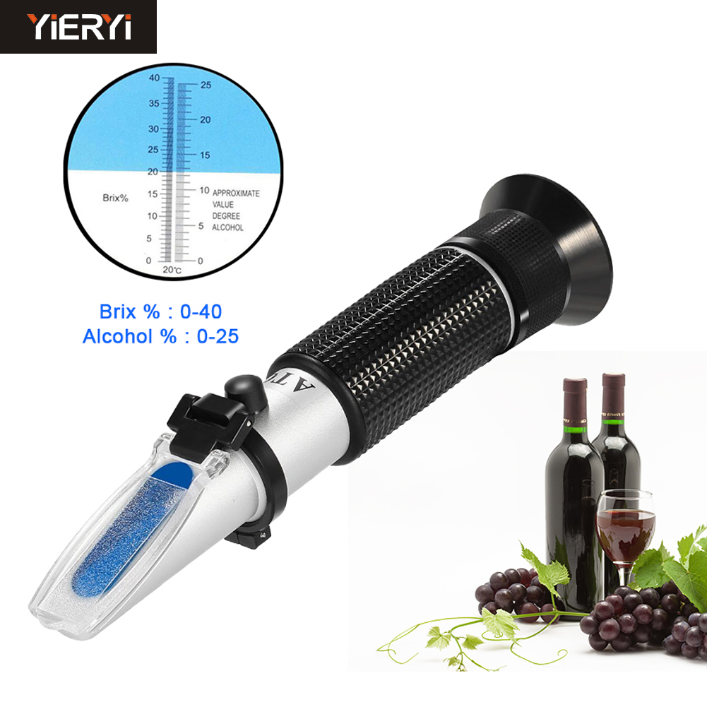 0-40% Brix 0-25% Alcohol Grape - огляд і ціна Marine Aquarium Refractometer