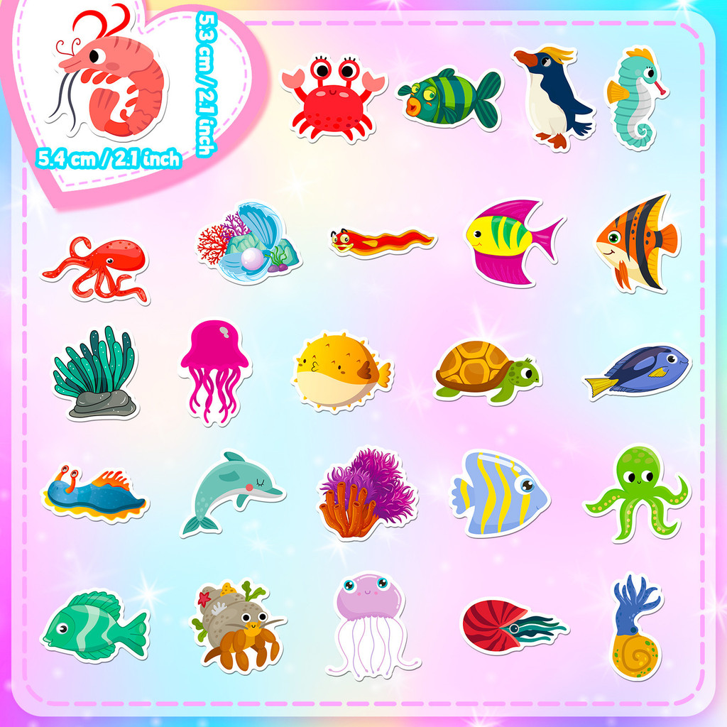 50Pcs Marine Life Stickers - C - огляд і ціна Marine Aquarium & Regional Centre Photos
