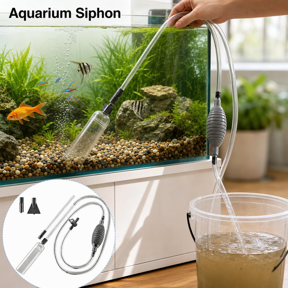 Manual Aquarium Siphon Fish Ta - огляд і ціна Marine Aquarium With Sump