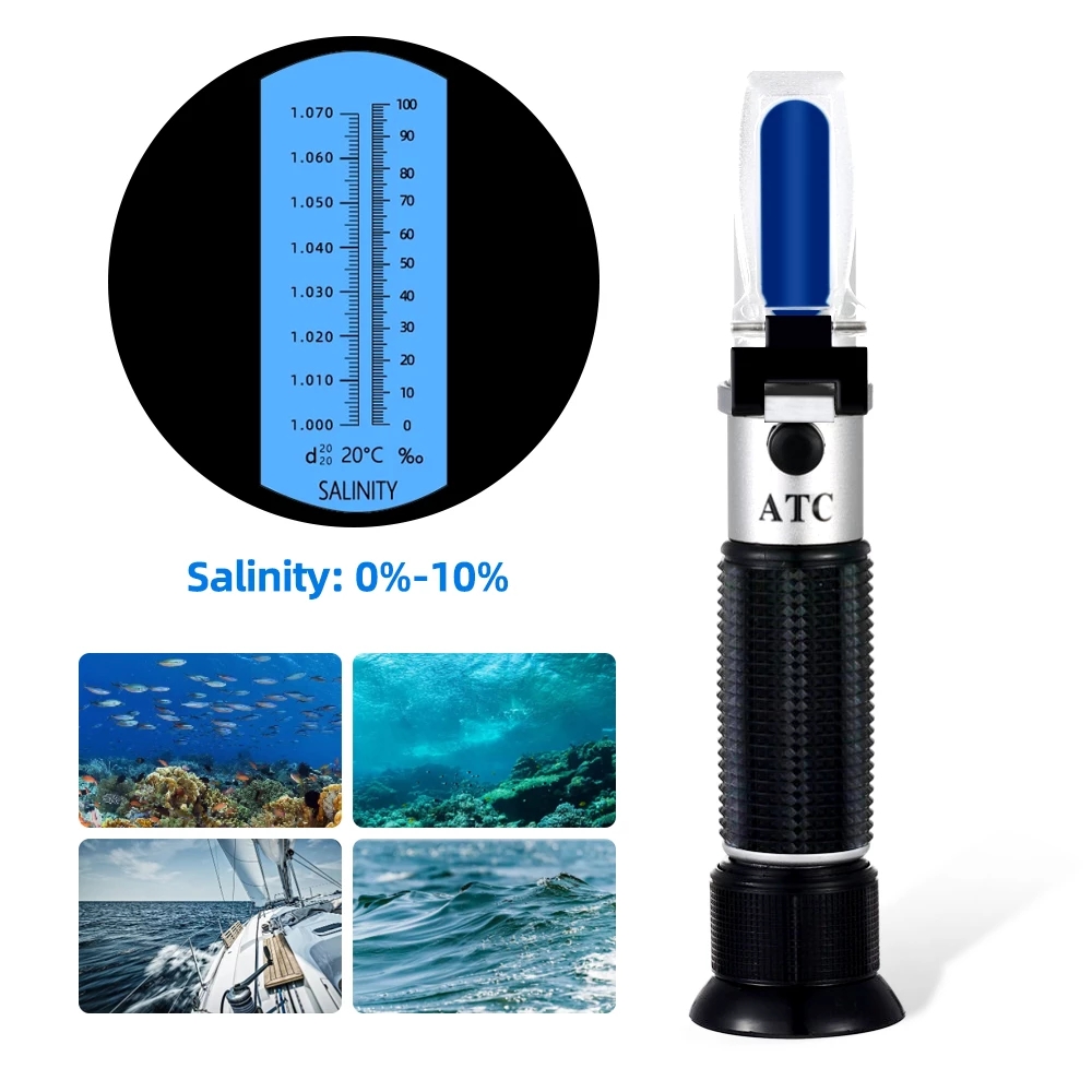 Salinity Refractometer 0-10% 1 - огляд і ціна Marine Aquarium Refractometer