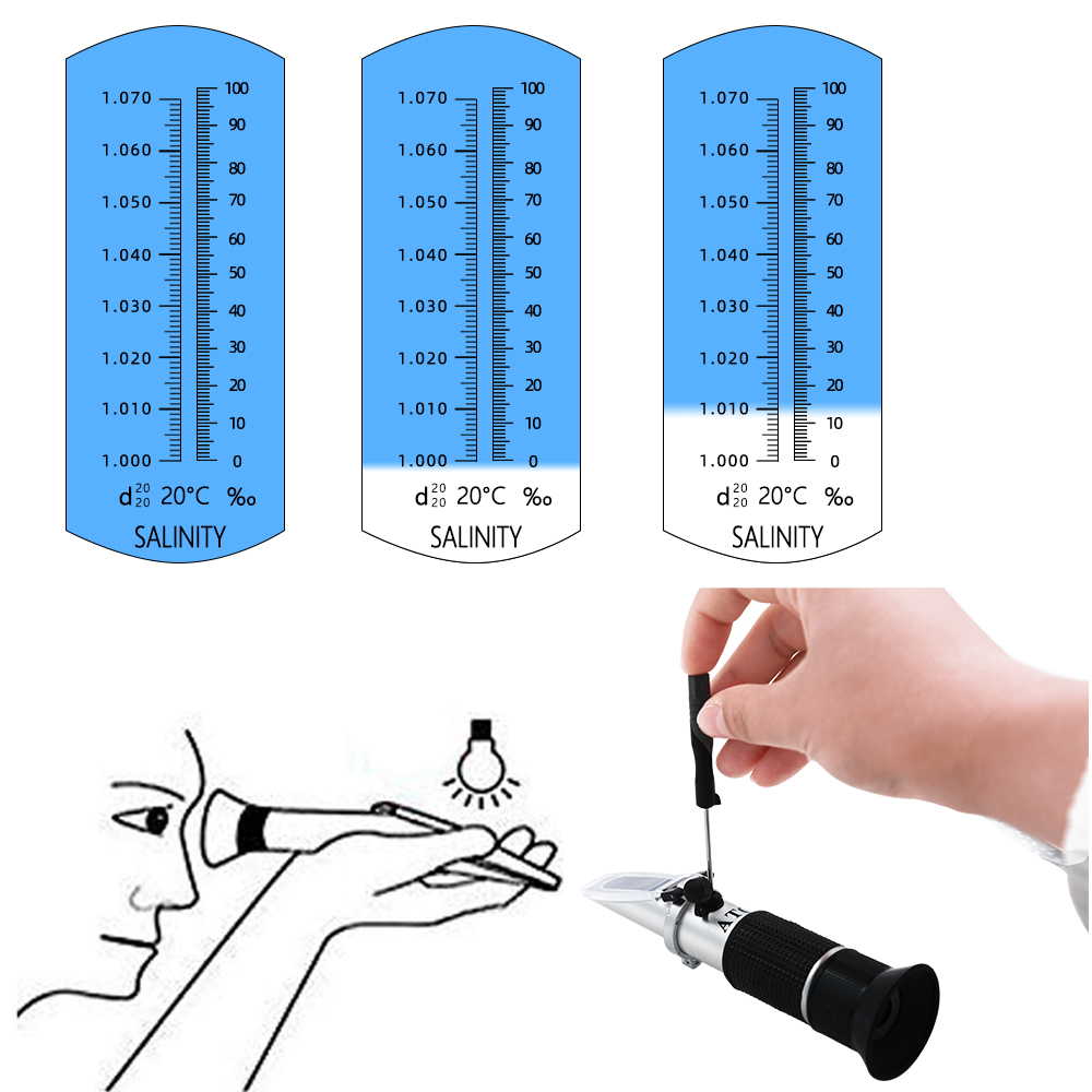 Salinity Refractometer 0-10% 1 - огляд і ціна Marine Aquarium Refractometer