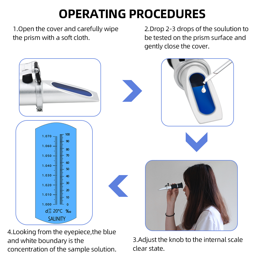 Salinity Refractometer 0-10% 1 - огляд і ціна Marine Aquarium Refractometer