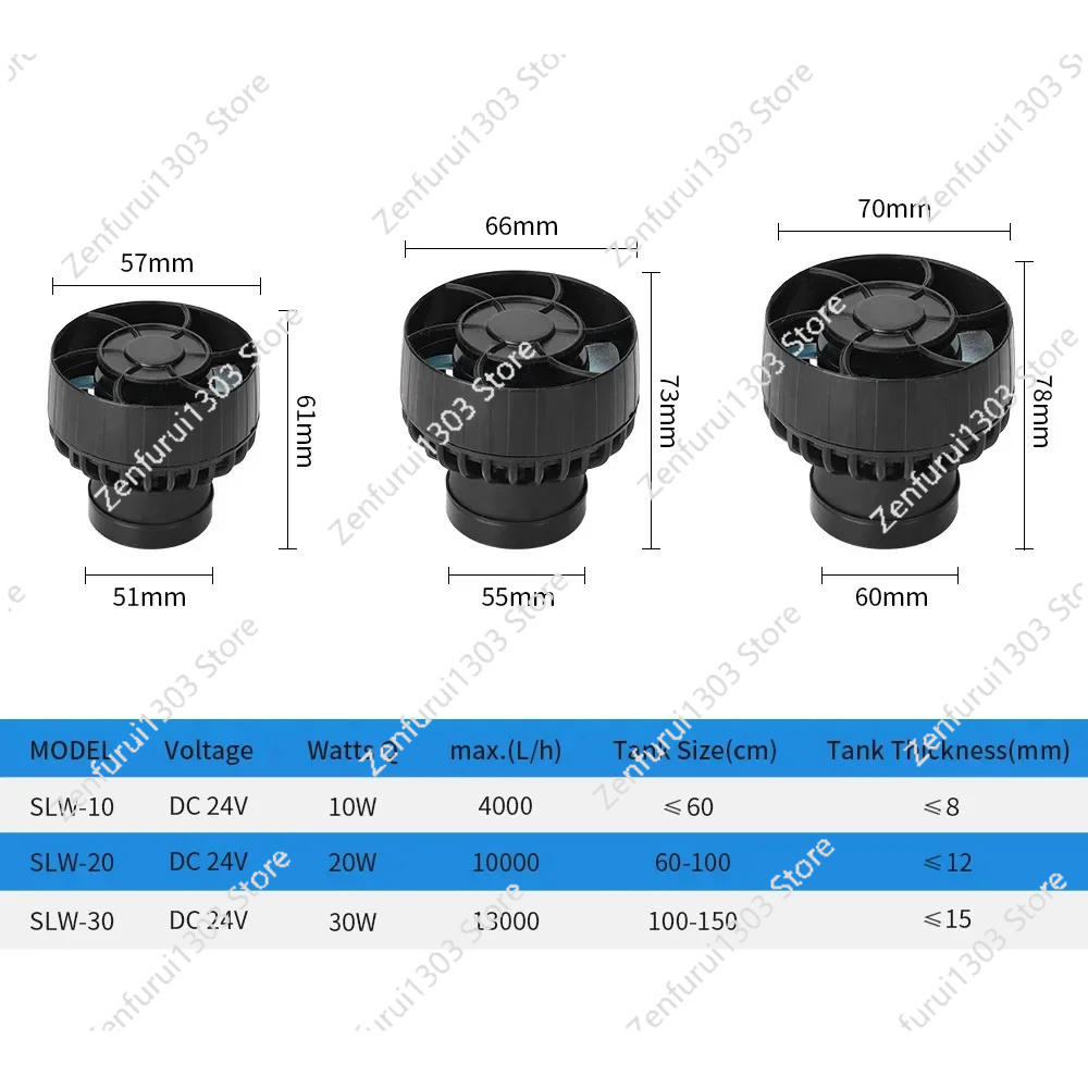 SLW10/20/30 Silent Wave Maker  - огляд і ціна Marine Aquarium Wave Maker