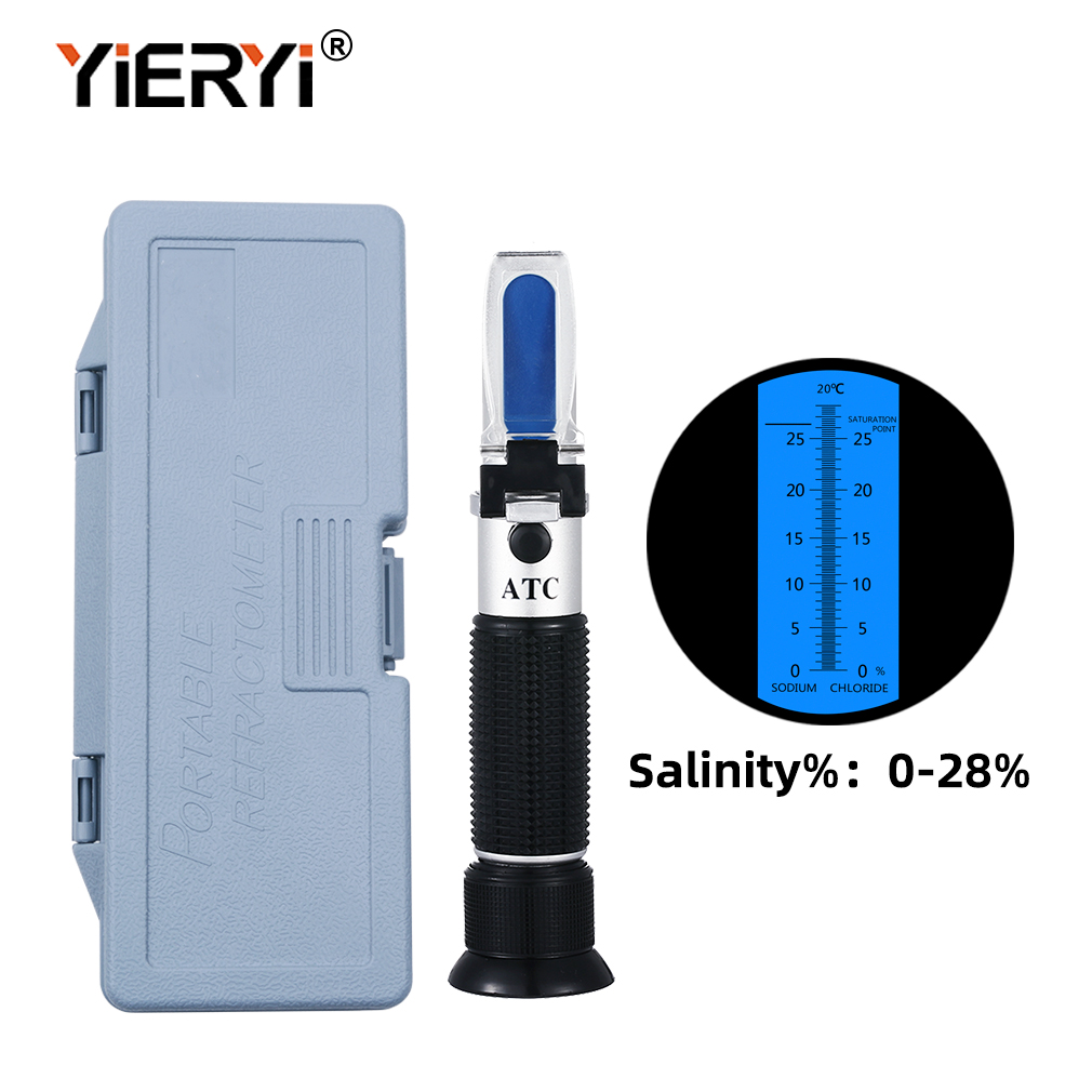 Yieryi Portable 0-28% Salinity - огляд і ціна Marine Aquarium Refractometer