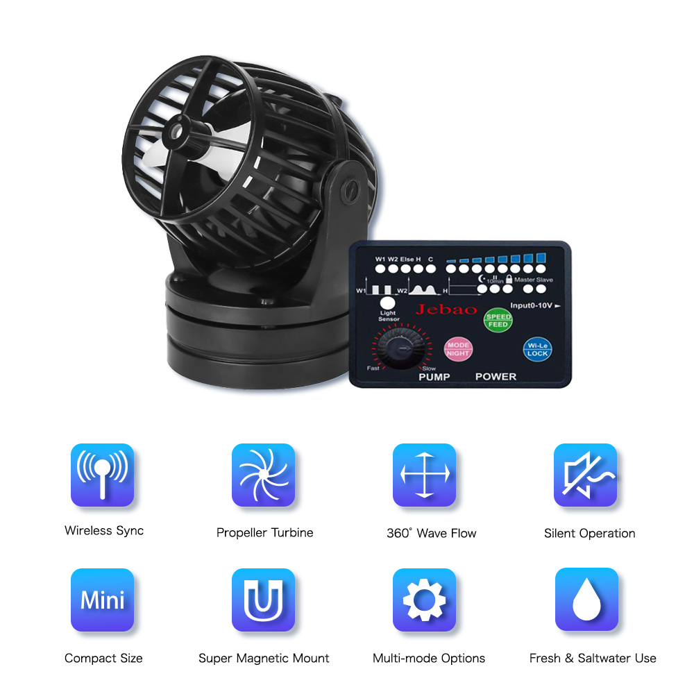 Jebao Jecod SW-2 SW-4 SW-8 SW- - огляд і ціна Marine Aquarium Wave Maker
