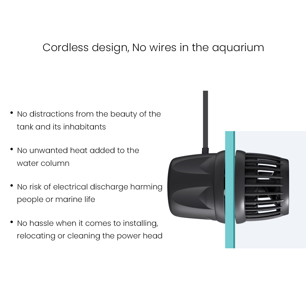 Jecod/Jebao New Cordless DMP-1 - огляд і ціна Marine Aquarium Wave Maker