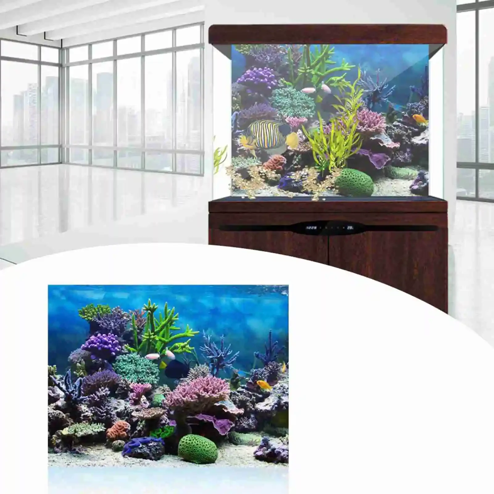 3D Aquarium Landscape Poster R - огляд і ціна Marine Aquarium Glue
